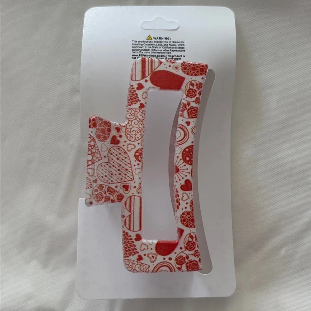 Heart Patterned Hair Clip
